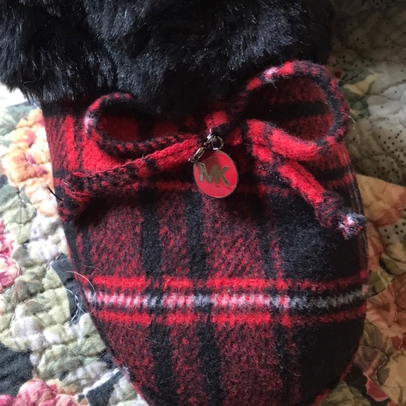 Michael Kors House Slippers size 7 M  Red/Black - Picture 5 of 11